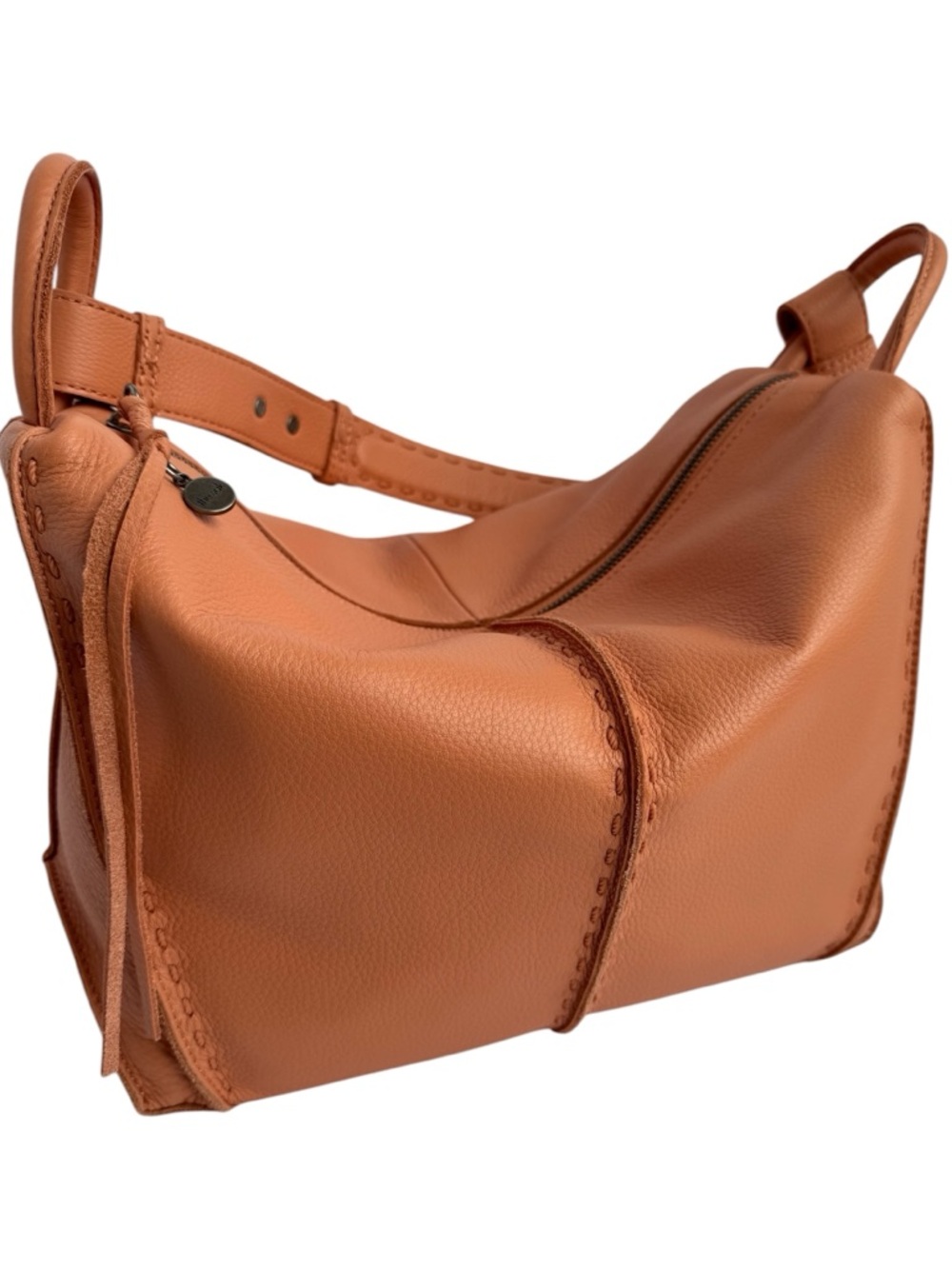 The Sak Los Feliz Hobo Leather Bag Tan Slouchy Shoulder Boho Minimalist NWOT